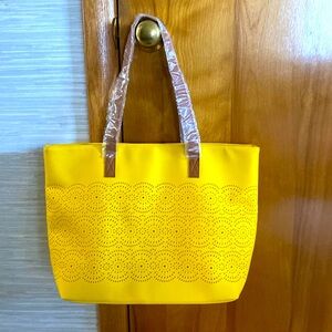 Tote purse yellow bag